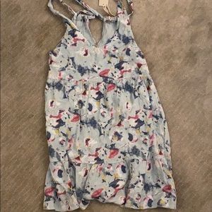 Patterned linen dress